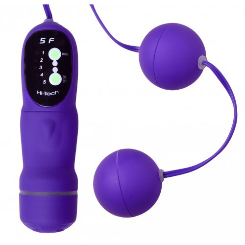 Vibrierende Lustkugeln mit 5 Funktionen in Violett von Trinity Vibes günstig kaufen