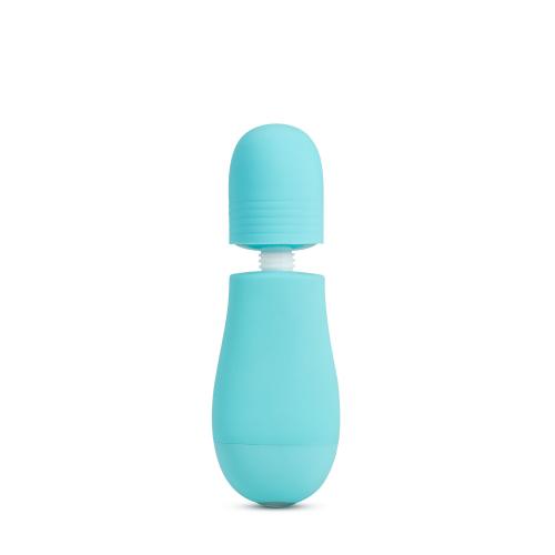 Rose – Petite Wand-Vibrator mit Aufsätzen – Blau von Rose günstig kaufen